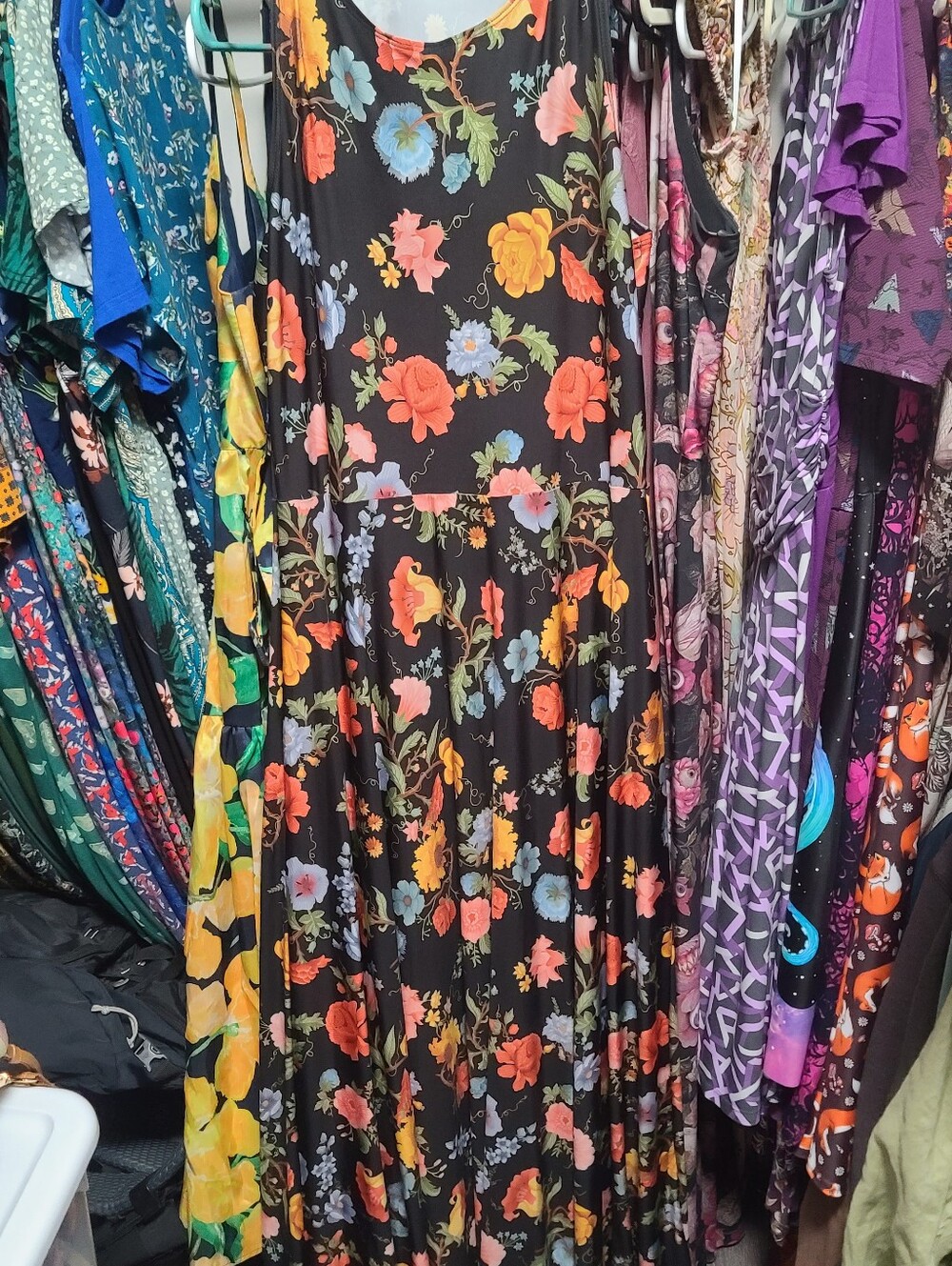 Vintage Flowers Princess Maxi Dress - Limited Blackmilk Large - Picture 6 of 7
